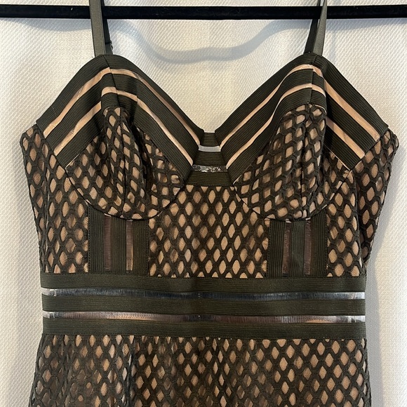 Guess Olive Green Cocktail Dress - Picture 3 of 4